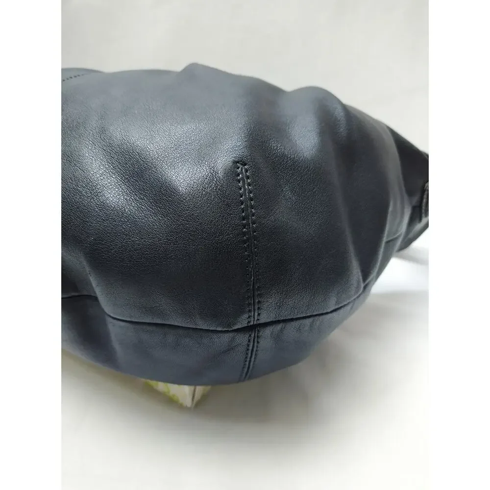 Coach black leather